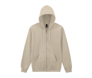 GILDAN GNSF60 - Unisex zip-up hoodie Sand